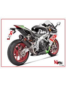 Terminale non omologato Carbonio Akrapovic Aprilia Tuono V4 / RSV4 17-20