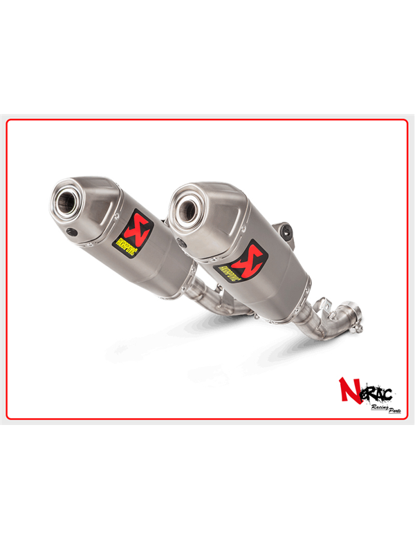 Coppia silenziatori titanio non omologati Akrapovic Honda CRF 450 R / RX 17-18