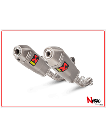 Coppia silenziatori titanio non omologati Akrapovic Honda CRF 450 R / RX 17-18