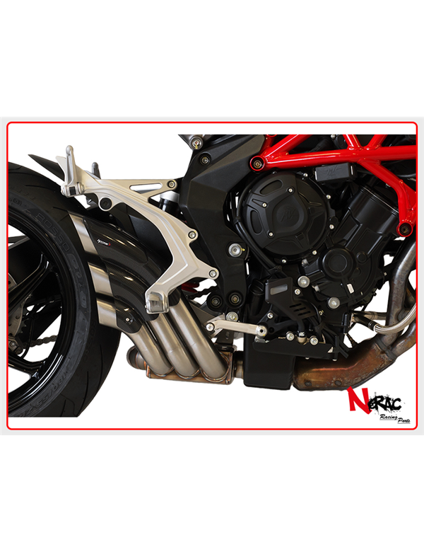 Terminale Hydrotre Satin Cover Carb Hp Corse MV Agusta Dragster 800 / RR 2017 Up