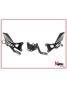 FTRBM002 - Pedane Regolabili Con Poggia Piedi Fissi – Cambio Rovescio – BMW S1000RR (09/14) - S1000R (14/16)