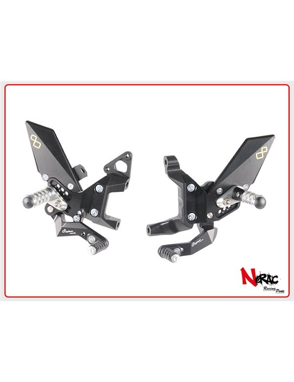 FTRDU011W - Pedane Regolabili Con Poggiapiedi Snodati – Cambio Rovesciato – Ducati Panigale 899 / 1199 / 959 / 1299 / V2