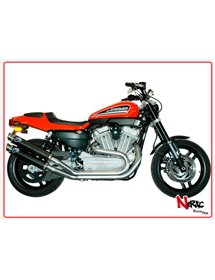 Coppia Silenziatori Inox-Carbon Omologati Termignoni Harley Davidson XR 1200 RR