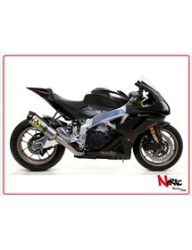 Terminale Race-Tech Titanio+Raccordo Titanio Omologato Arrow Aprilia Tuono V4 1100 – Factory 19/20