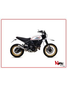 Terminale Pro-Race Nichrom + Raccordo Omologato Arrow Ducati Scrambler 800 Desert Sled ’17/20