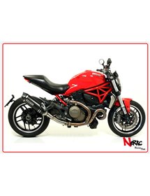 Terminale Race-Tech Carbonio + Raccordo Omologato Arrow Ducati Monster 821 ’14/16 - Monster 1200 ’14/15 - Diavel ’11/16 – Multis