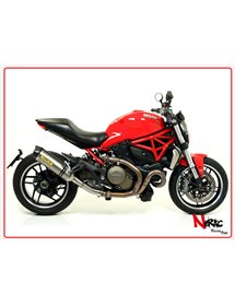 Terminale Race-Tech Alluminio + Raccordo Omologato Arrow Ducati Monster 821 ’14/16 - Monster 1200 ’14/15 - Diavel ’11/16 – Multi