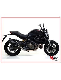 Terminale Race-Tech Alluminio Dark + Raccordo Racing Arrow Ducati Monster 821 ’14/16 - Monster 1200 ’14/15 - Diavel ’11/16 – Mul