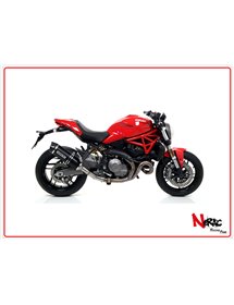 Terminale Race-Tech Alluminio Dark + Raccordo Omologato Arrow Ducati Monster 821 ’18/20
