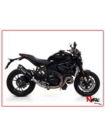 Terminale Race-Tech Alluminio Dark+ raccordo Omologato Arrow Ducati Monster 1200 / 1200 R / 1200 S ’16/20