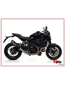 Terminale Race-Tech Alluminio nero + raccordo Arrow Ducati Monster 1200 / 1200 R / 1200 S ’16/20