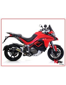 Terminale Works Titanio Omologato + Raccordo Arrow Ducati Multistrada 1200 - 1200 S ’15/17