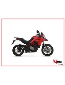 Terminali Rebel Nichrom Dark fond. Alluminio Dark Omologati Arrow Ducati Multistrada 950 ’19/20