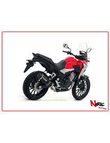 Terminale Race-Tech Alluminio Dark Omologato + Raccordo Arrow Honda CB 500 X ’19/20