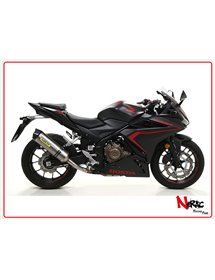 Terminale Race-Tech Titanio Omologato + Raccordo Arrow Honda CB 500 F ’19/20 - CBR 500 R ’19/20