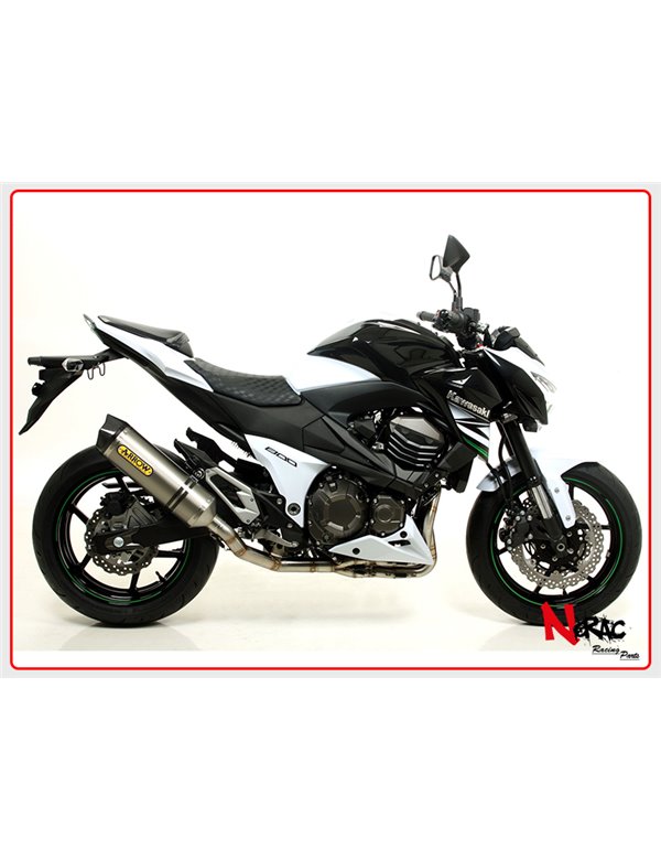 Terminale Race-Tech Alluminio Omologato + Raccordo Arrow Kawasaki Z 800 E ’13/16 (72 kW)