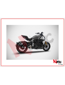 Slip-On Zard Acciaio Inox Racing per Ducati Diavel 1260 omologato Euro 4 2020/2021  - 1
