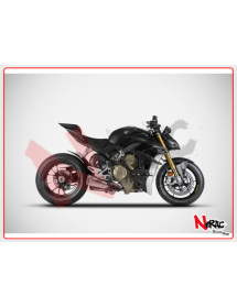 Slip-On Zard Titanio Racing per Ducati Streetfighter V4/V4S con Fondelli in Titanio 2020/2023  - 1