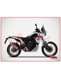 Slip On ZARD "SABBIA" Racing Acciaio Inox con Paracalore in Carbonio Yamaha Tenerè 700 2021-2024  - 1