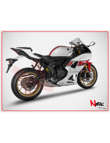 Scarico Completo ZARD Racing Acciaio Inox con Fondello Acciaio Yamaha YZF R7 2021-2023  - 2
