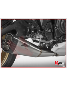 Scarico Completo ZARD Racing Acciaio Inox con Fondello Acciaio Yamaha YZF R7 2021-2023  - 3