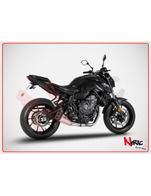 Scarico Completo ZARD Racing Acciaio Inox Black con Fondello Acciaio Yamaha MT-07/XSR 700 2021-2023  - 4