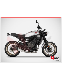 Scarico Completo ZARD Racing Acciaio Inox Black con Fondello Acciaio Yamaha MT-07/XSR 700 2021-2023  - 2